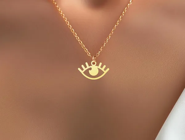 Evil Eye Necklace: Eye of Horus Sterling Silver Protection Pendant