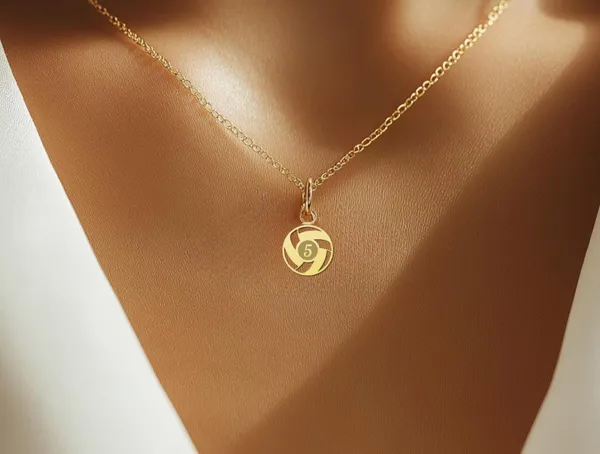 Volleyball Necklace with Custom Number or Letter in Sterling Silver