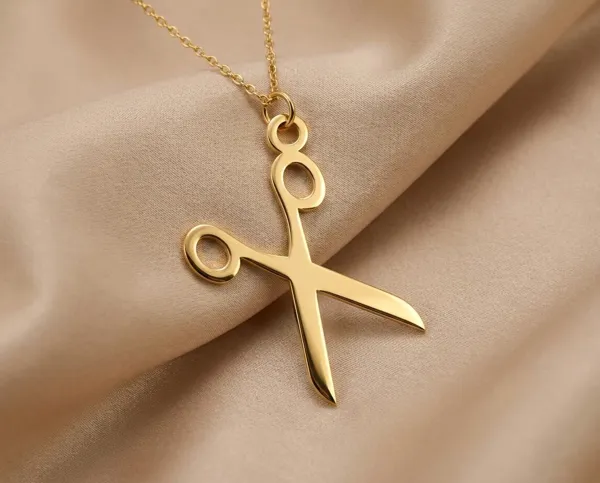 Scissors Necklace: Handmade 925 Sterling Silver Pendant with Gold or Rose Gold Plating
