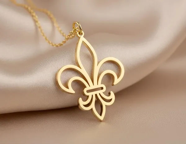Fleur De Lis Necklace in Gold, Rose Gold or Silver