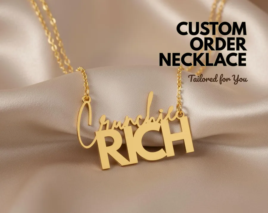 Custom Necklace Order - Personalized 925 Sterling Silver Necklace
