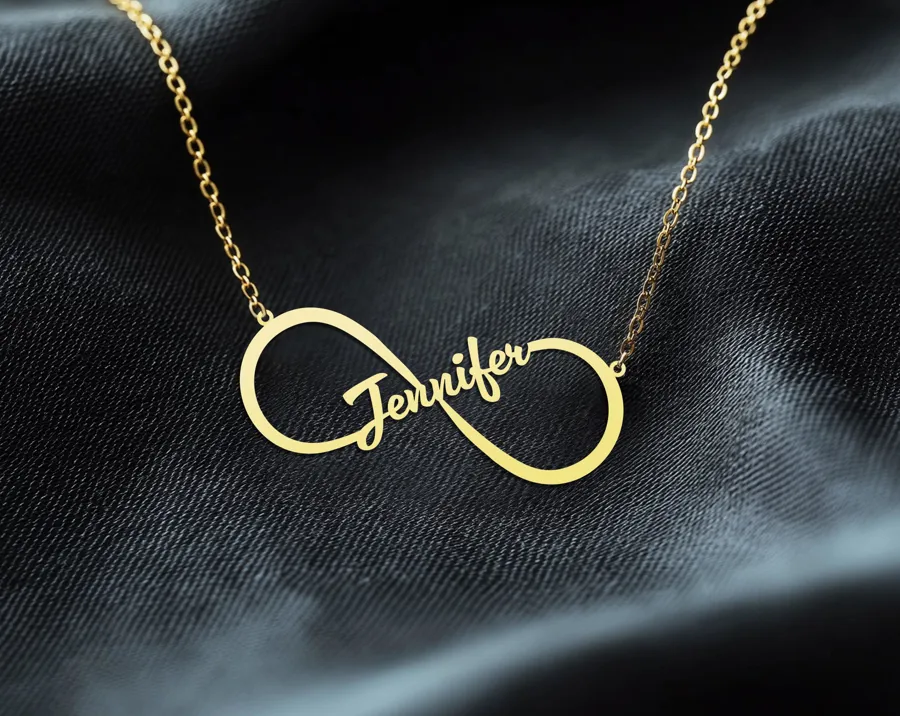 Custom Infinity Name Necklace in 925 Sterling Silver