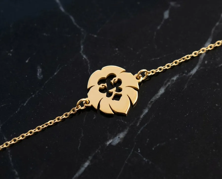 Lion Charm Bracelet in 925 Sterling Silver – Minimalist Animal Jewelry