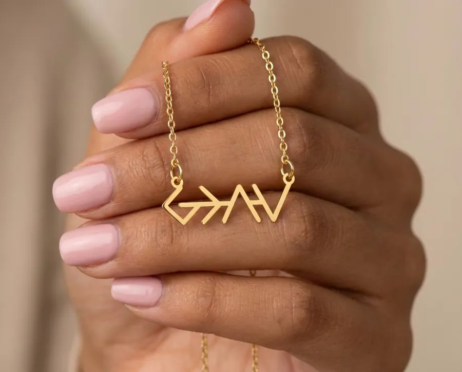 God Is Greater Necklace – Minimalist Faith Pendant in Sterling Silver