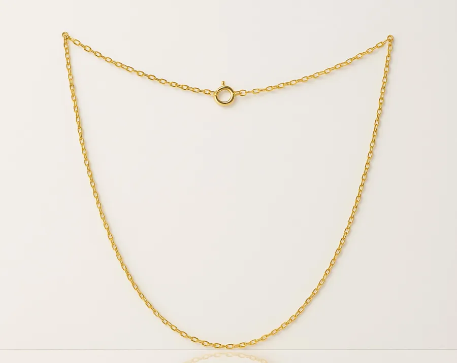 Cable Chain Necklace in 925 Sterling Silver - Dainty Layering Chain